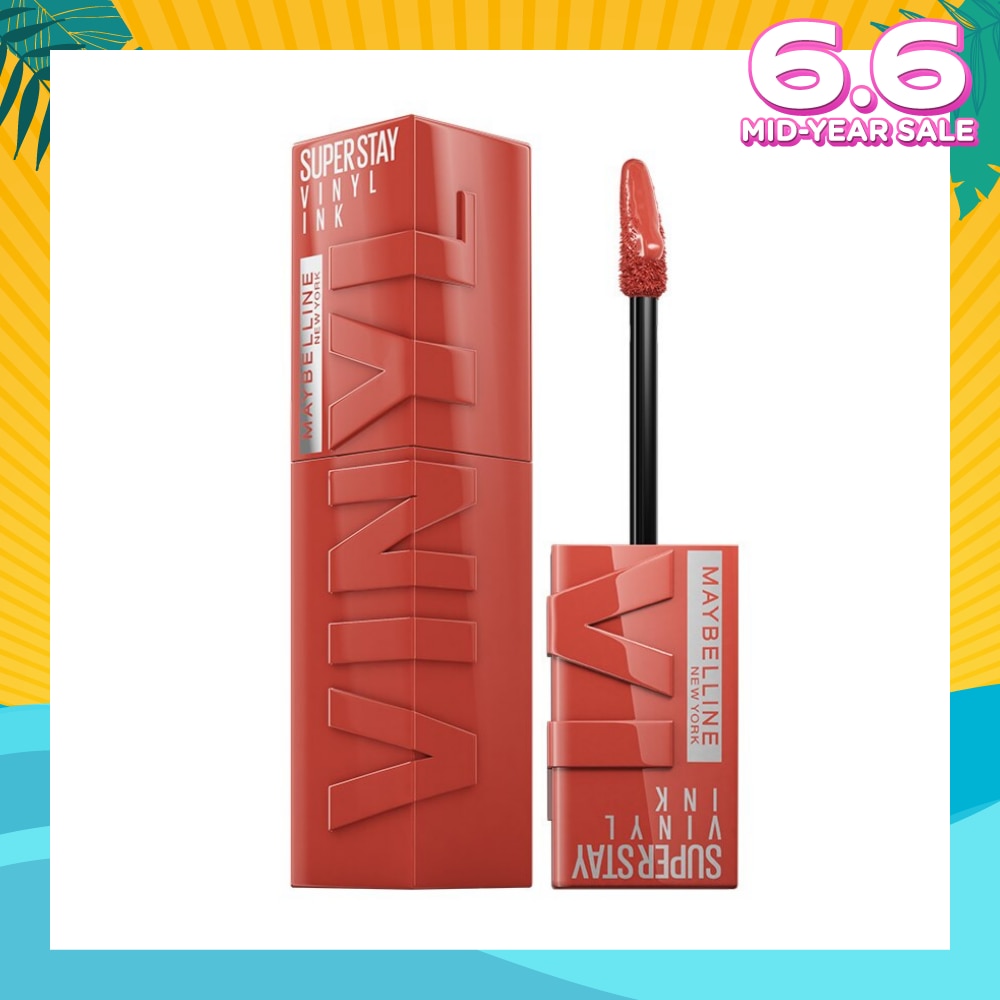 MAYBELLINE SuperStay Vinyl Ink Keen 125 Liquid Lipstick (Smudge Proof + 16 Hours Long Wearing) 41g