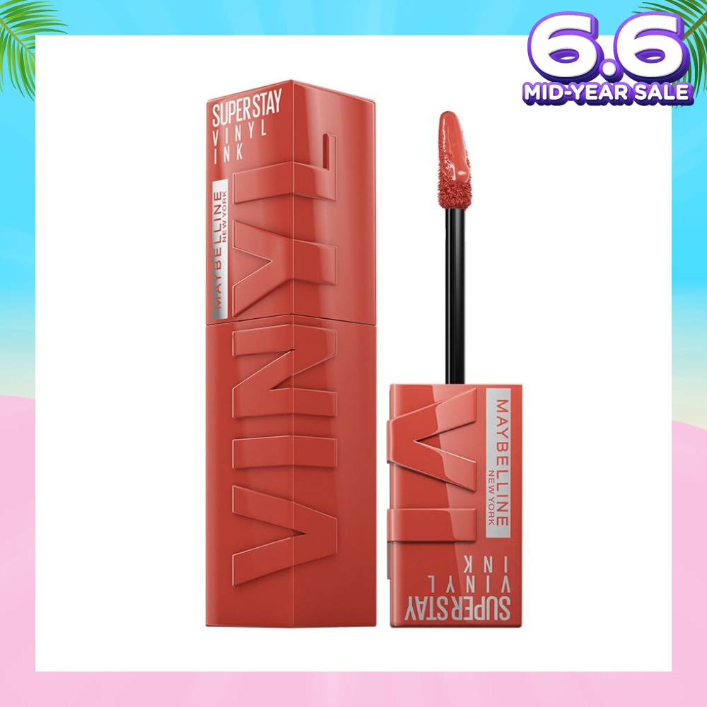 MAYBELLINE SuperStay Vinyl Ink Keen 125 Liquid Lipstick (Smudge Proof + 16 Hours Long Wearing) 41g