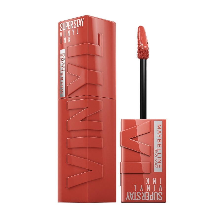 MAYBELLINE SuperStay Vinyl Ink Keen 125 Liquid Lipstick (Smudge Proof + 16 Hours Long Wearing) 41g