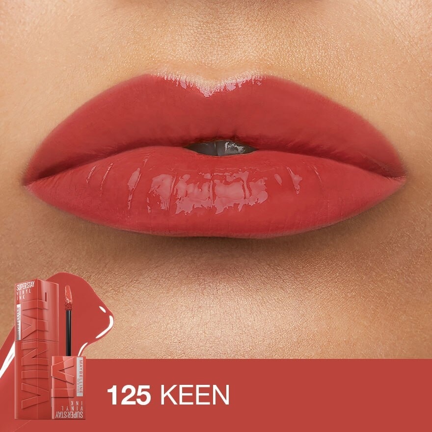 SuperStay Vinyl Ink Keen 125 Liquid Lipstick (Smudge Proof + 16 Hours Long Wearing) 41g