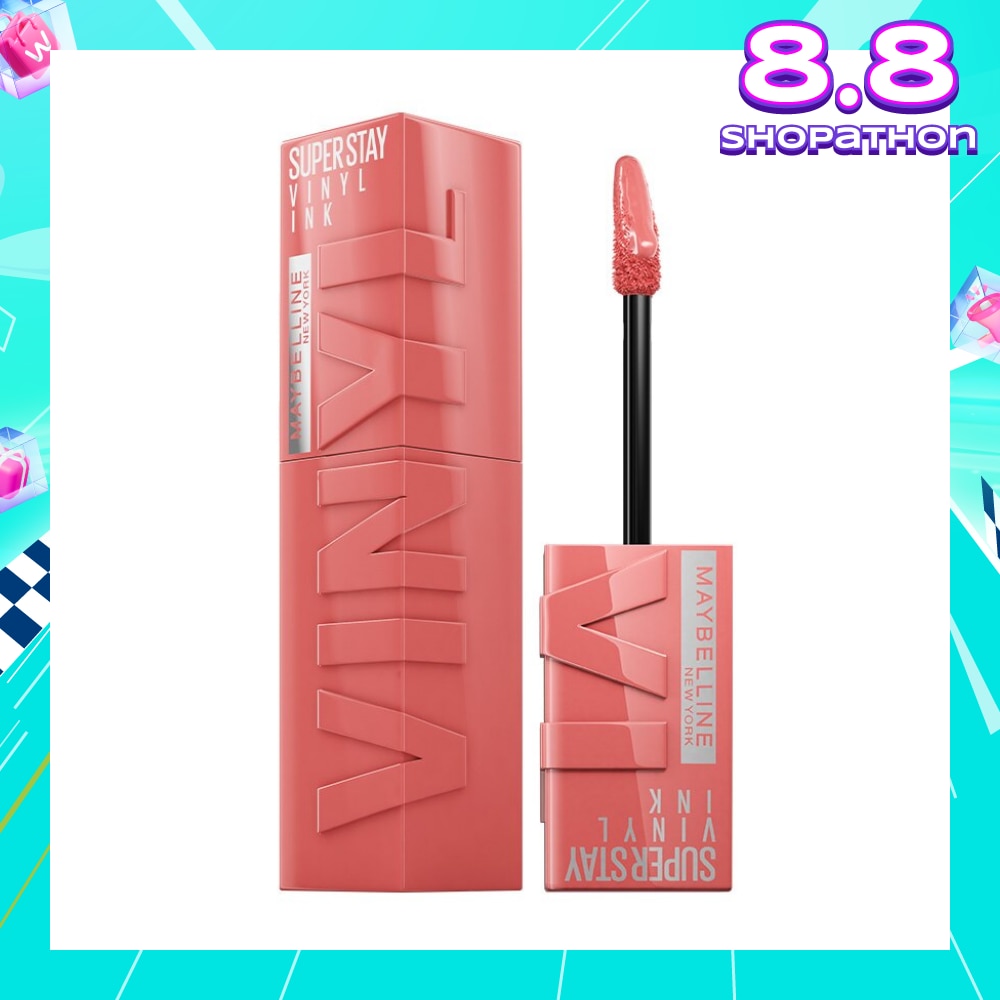 SuperStay Vinyl Ink Charmed 100 Liquid Lipstick (Smudge Proof + 16 Hours Long Wearing) 41g