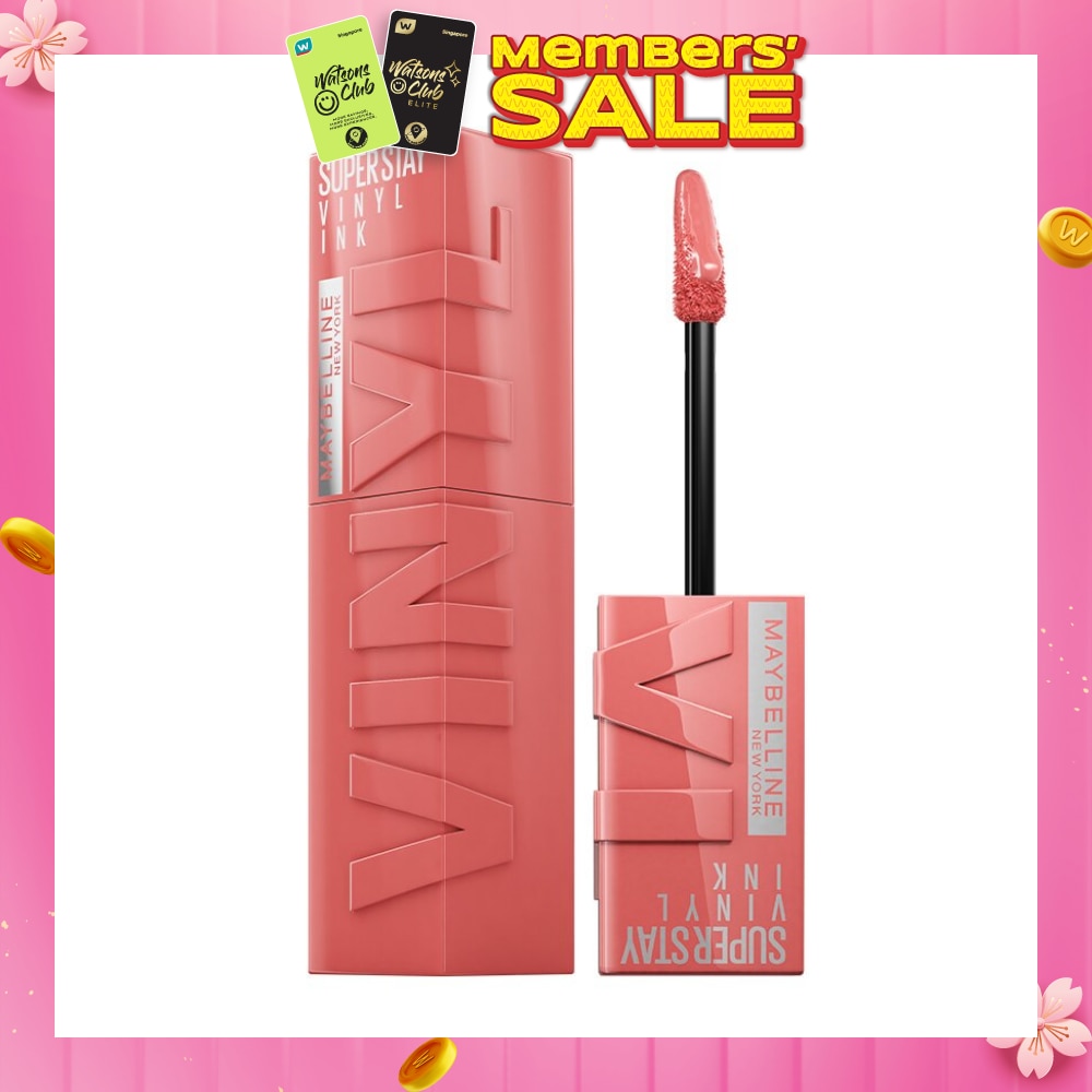 SuperStay Vinyl Ink Charmed 100 Liquid Lipstick (Smudge Proof + 16 Hours Long Wearing) 41g (Expiry: Aug`2026)
