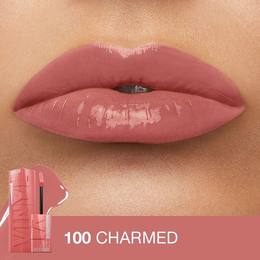 SuperStay Vinyl Ink Charmed 100 Liquid Lipstick (Smudge Proof + 16 Hours Long Wearing) 41g