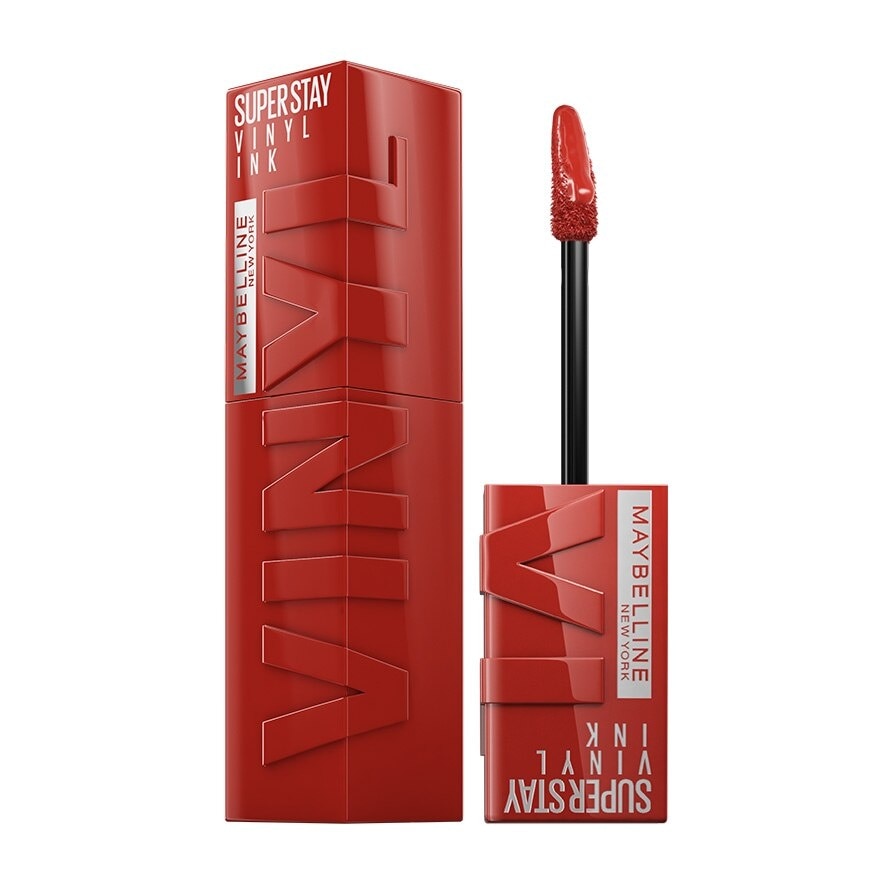 MAYBELLINE SuperStay Vinyl Ink Irrestible 62 Liquid Lipstick (Smudge Proof + 16 Hours Long Wearing) 41g