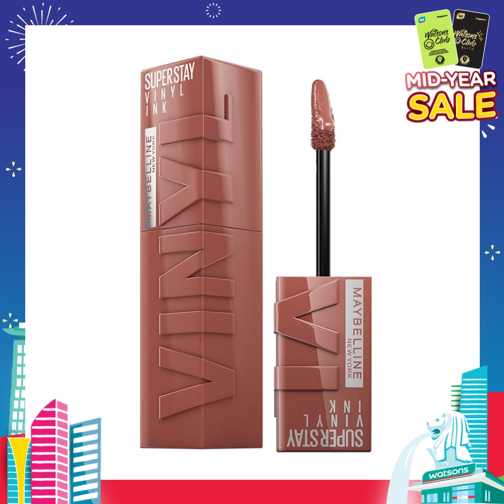 SuperStay Vinyl Ink Punchy 120 Liquid Lipstick (Smudge Proof + 16 Hours Long Wearing) 41g