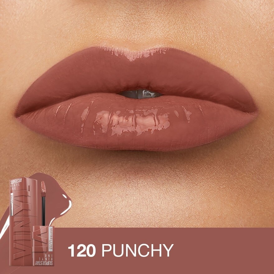 SuperStay Vinyl Ink Punchy 120 Liquid Lipstick (Smudge Proof + 16 Hours Long Wearing) 41g