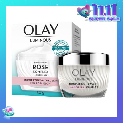 OLAY Rose Complex Moisturizer (for Rosy Glow Skin + Repairs Tired & Dull Skin) 50g