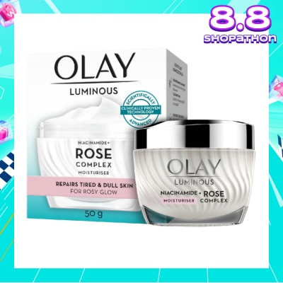 OLAY Rose Complex Moisturizer (for Rosy Glow Skin + Repairs Tired & Dull Skin) 50g