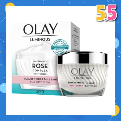 OLAY Rose Complex Moisturizer (for Rosy Glow Skin + Repairs Tired & Dull Skin) 50g