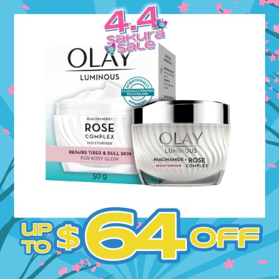 OLAY - Rose Complex Moisturizer (for Rosy Glow Skin + Repairs Tired & Dull Skin) 50g