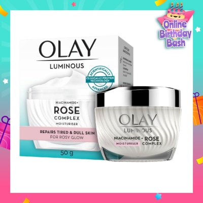 OLAY Rose Complex Moisturizer (for Rosy Glow Skin + Repairs Tired & Dull Skin) 50g