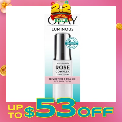 OLAY Rose Complex Super Serum (for Rosy Glow Skin + Repairs Tired & Dull Skin) 50g