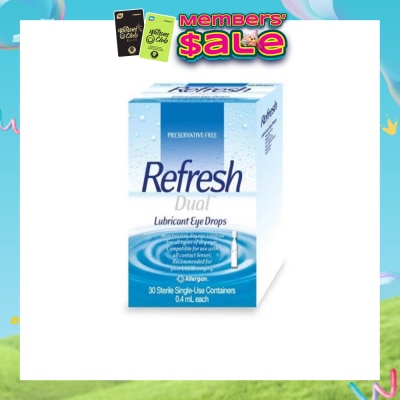 REFRESH - Dual Lubricant Eye Drops 0.4ml (Lubricating + Hydrating) 30s