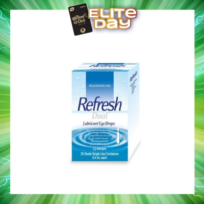 REFRESH - Dual Lubricant Eye Drops 0.4ml (Lubricating + Hydrating) 30s