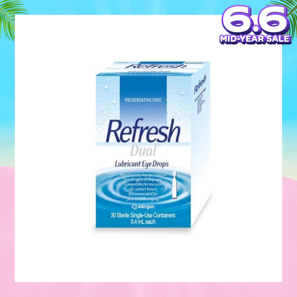 Dual Lubricant Eye Drops 0.4ml (Lubricating + Hydrating) 30s