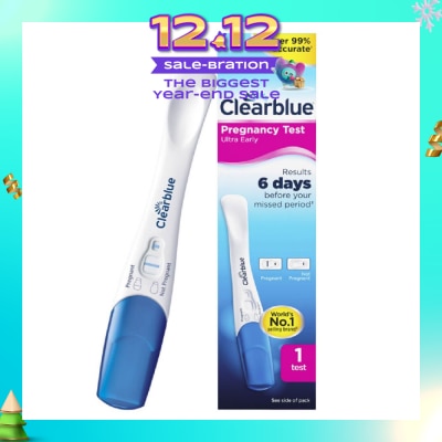 CLEARBLUE Ultra Early Pregnancy Test (Over 99% Accurate + Easy to Read Results) 1s