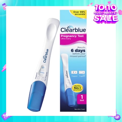 CLEARBLUE Ultra Early Pregnancy Test (Over 99% Accurate + Easy to Read Results) 1s