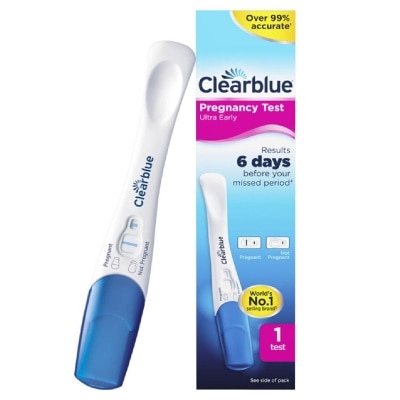 CLEARBLUE Ultra Early Pregnancy Test (Over 99% Accurate + Easy to Read Results) 1s