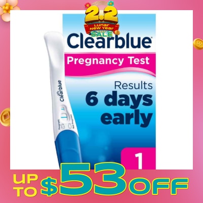 CLEARBLUE Ultra Early Pregnancy Test (Over 99% Accurate + Easy to Read Results) 1s