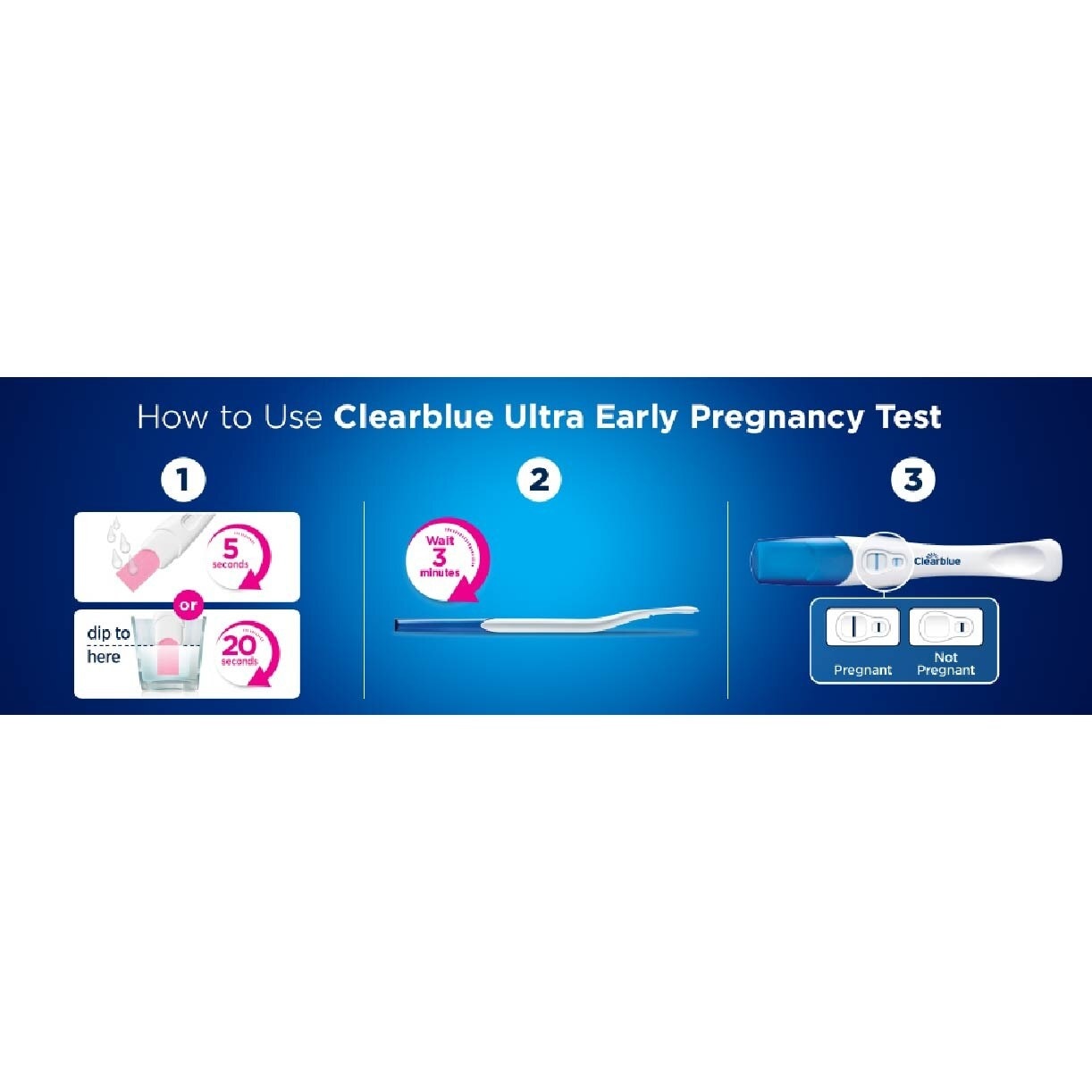 Ultra Early Pregnancy Test (Over 99% Accurate + Easy to Read Results) 1s