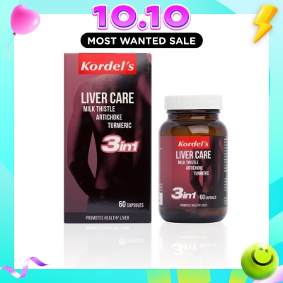 KORDEL'S Liver Care Capsules (Support Detox Function,Healthy Liver,Detoxification And Digestion) 60s image