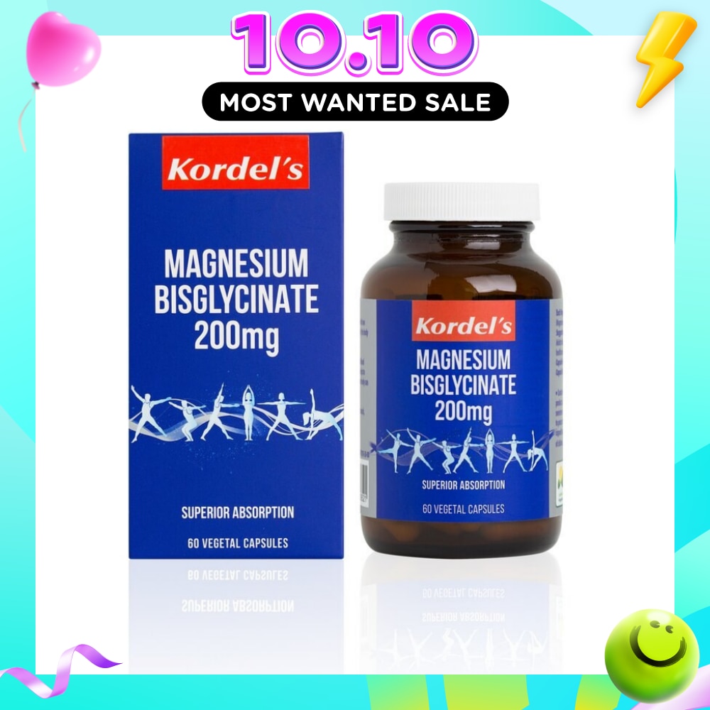 Magnesium Bisglycinate 200Mg Vegetal Capsules (Support Bone And Muscle Health) 60s image