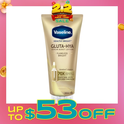 VASELINE Healthy Bright Gluta-Hya Serum Burst Lotion Flawless Bright 300ml