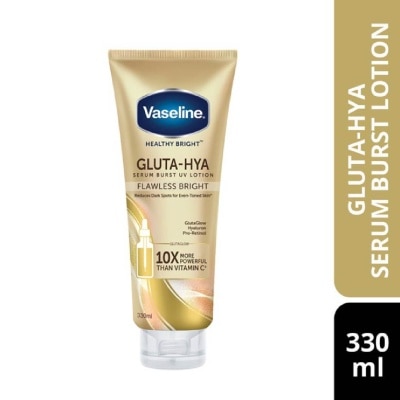 VASELINE Healthy Bright Gluta-Hya Serum Burst UV Lotion Flawless Bright (Reduce Dark Spots) 330ml