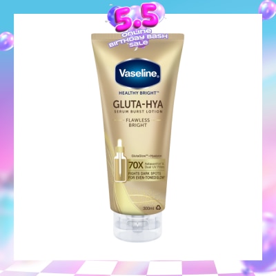 VASELINE - Healthy Bright Gluta-Hya Serum Burst Lotion Flawless Bright 300ml