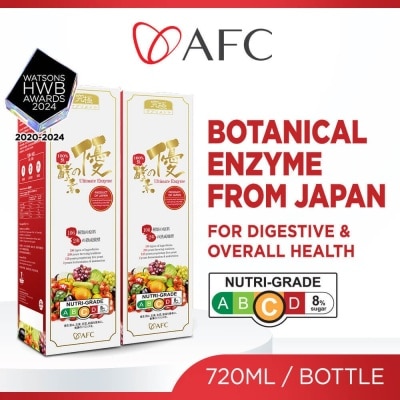 AFC Japan Ultimate Enzyme Dietary Supplement Twin Pack (Natural Detox For Body Cleanse, Digestion, Slimming, Energy, Immune & Skin Health) 720ml x 2s