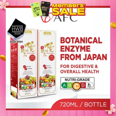 AFC Japan Ultimate Enzyme Dietary Supplement Twin Pack (Natural Detox For Body Cleanse, Digestion, Slimming, Energy, Immune & Skin Health) 720ml x 2s
