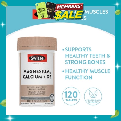 SWISSE Magnesium Calcium D3 Tablet (Support Healthy Bones & Teeth) 120s image