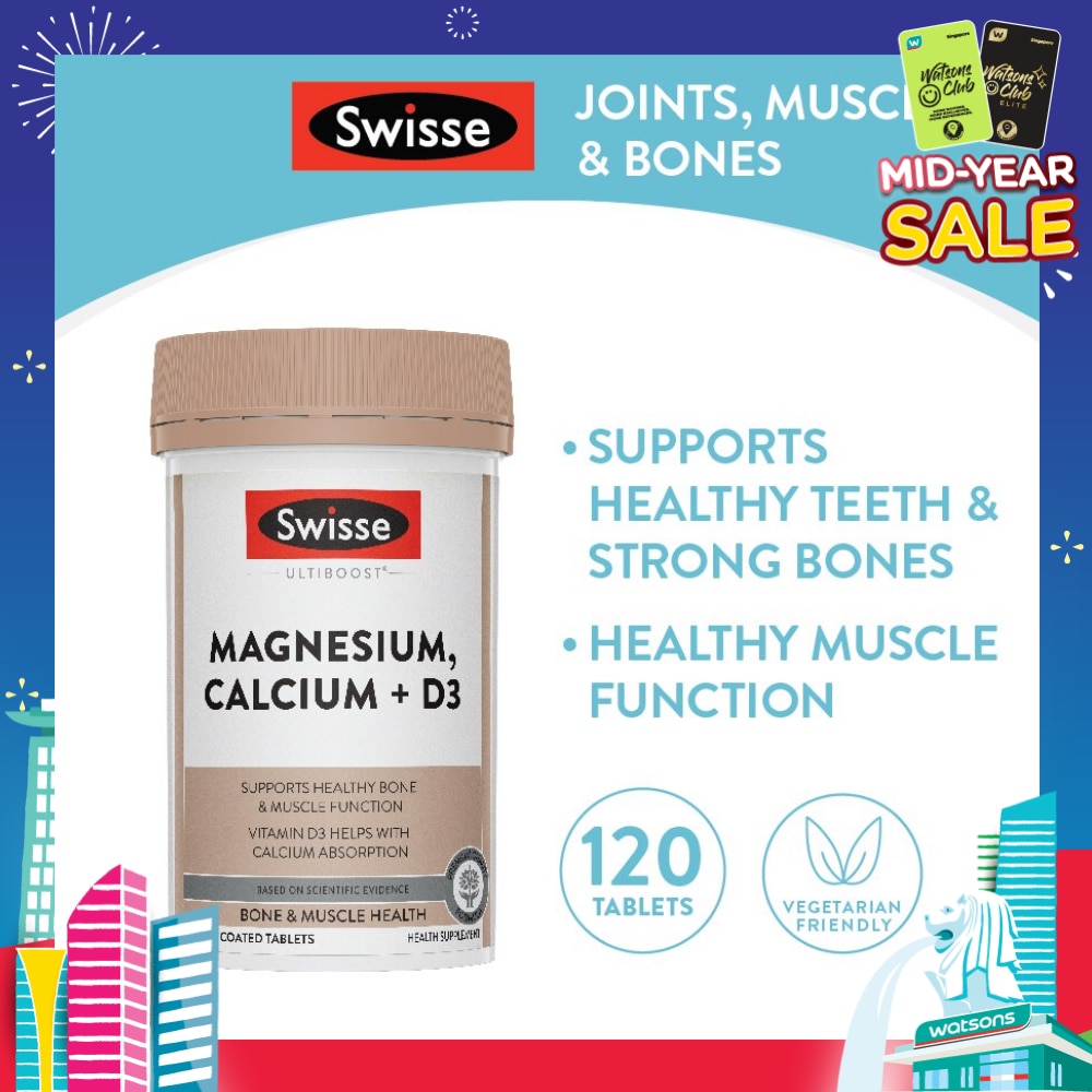Magnesium Calcium D3 Tablet (Support Healthy Bones & Teeth) 120s