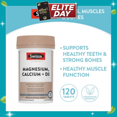 SWISSE Magnesium Calcium D3 Tablet (Support Healthy Bones & Teeth) 120s image