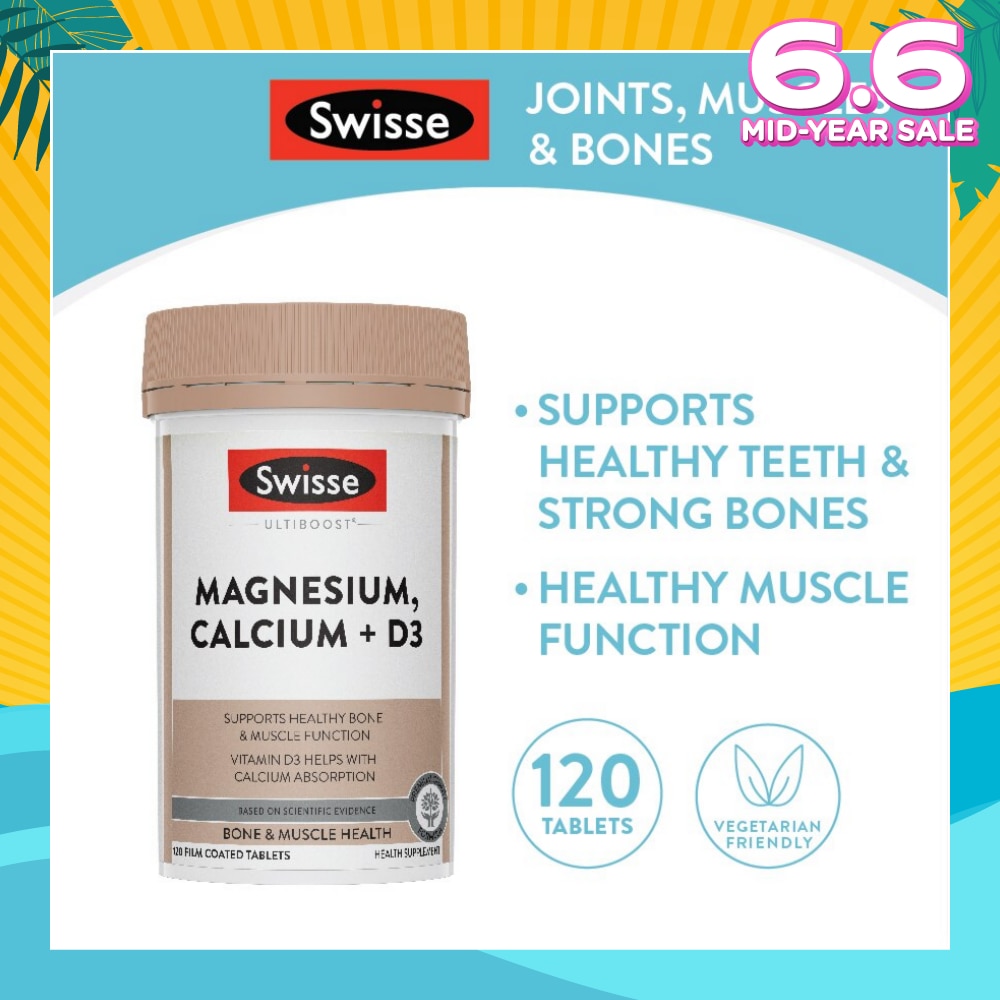 Magnesium Calcium D3 Tablet (Support Healthy Bones & Teeth) 120s