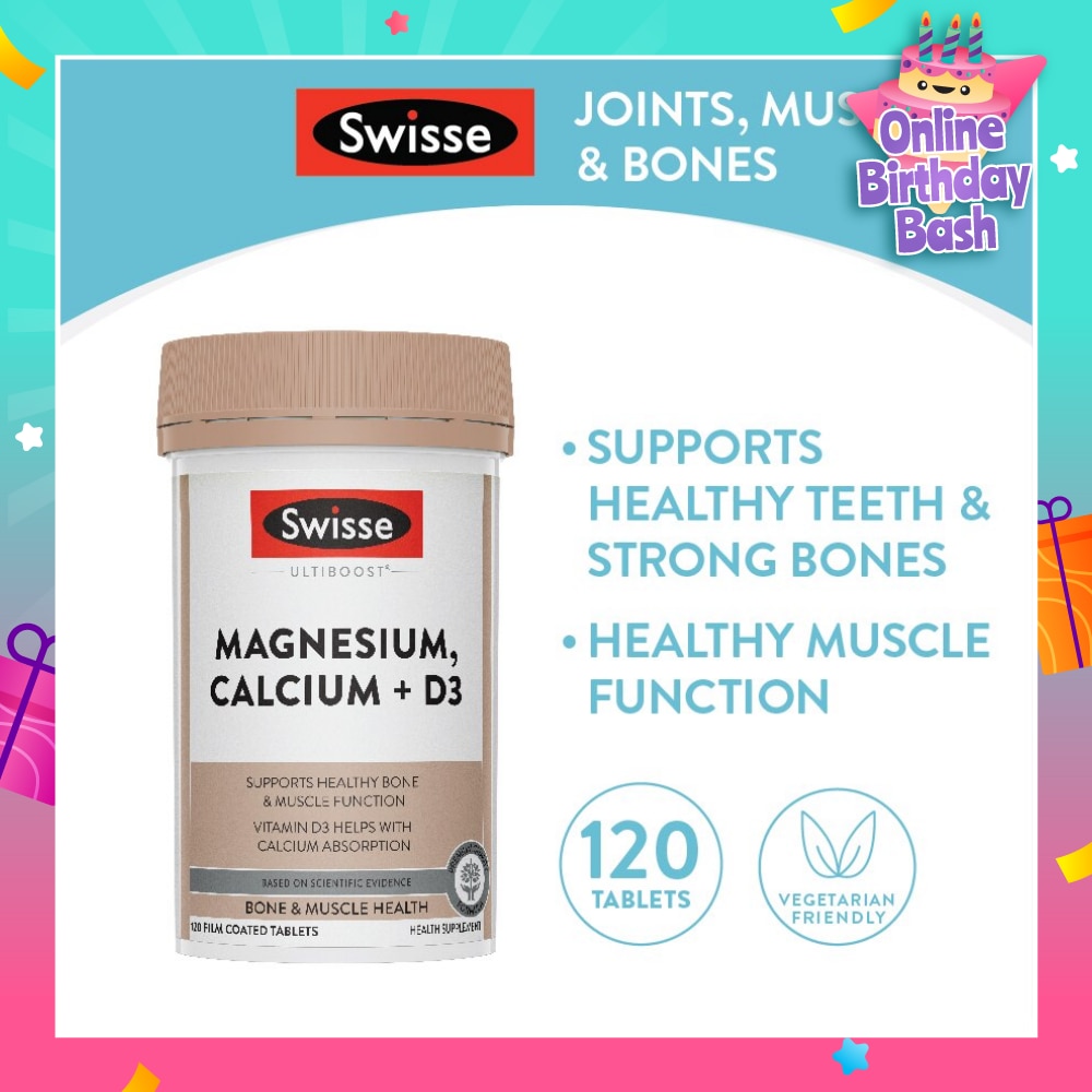 Magnesium Calcium D3 Tablet (Support Healthy Bones & Teeth) 120s