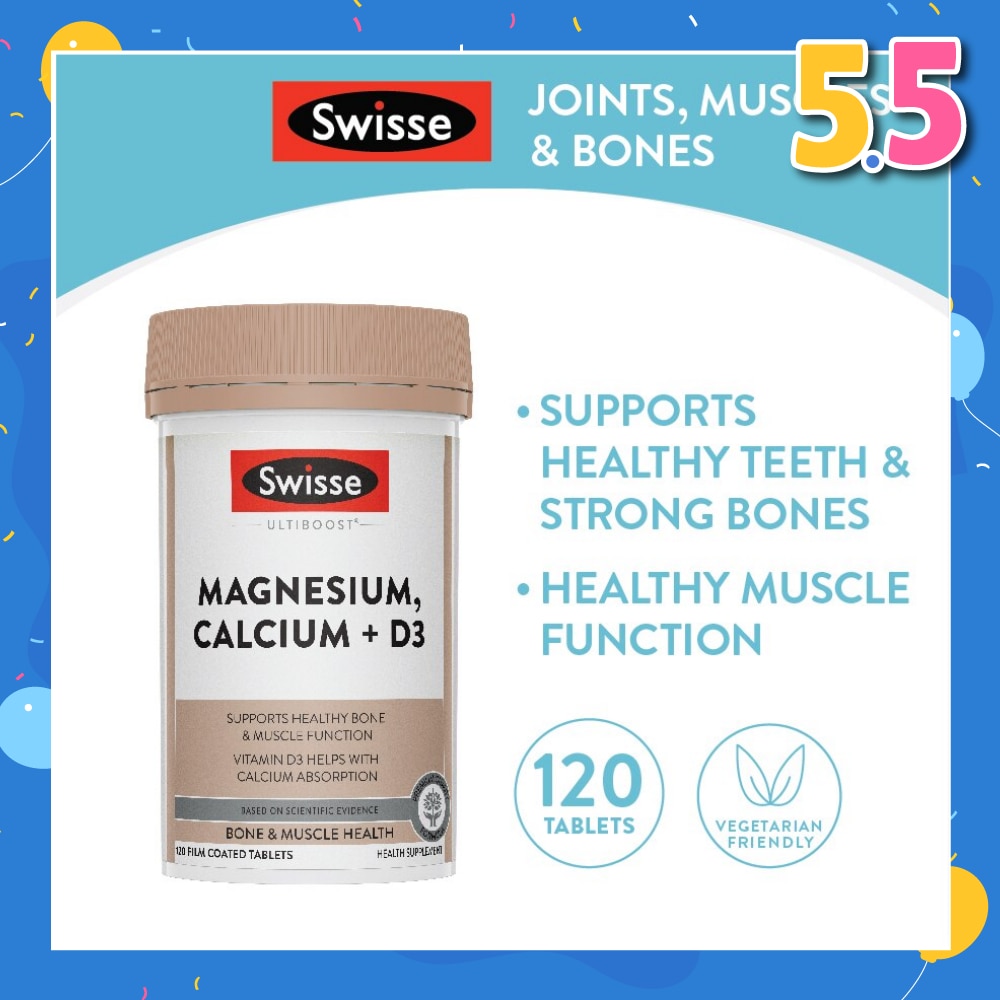 Magnesium Calcium D3 Tablet (Support Healthy Bones & Teeth) 120s