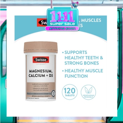 SWISSE Magnesium Calcium D3 Tablet (Support Healthy Bones & Teeth) 120s image