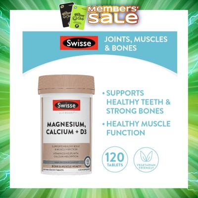 SWISSE - Magnesium Calcium D3 Tablet (Support Healthy Bones & Teeth) 120s