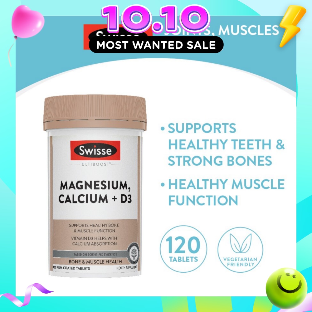 Magnesium Calcium D3 Tablet (Support Healthy Bones & Teeth) 120s image