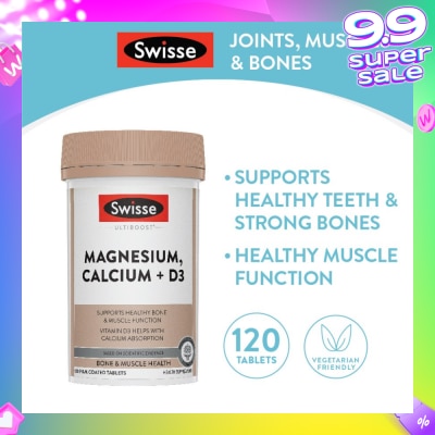 SWISSE Magnesium Calcium D3 Tablet (Support Healthy Bones & Teeth) 120s