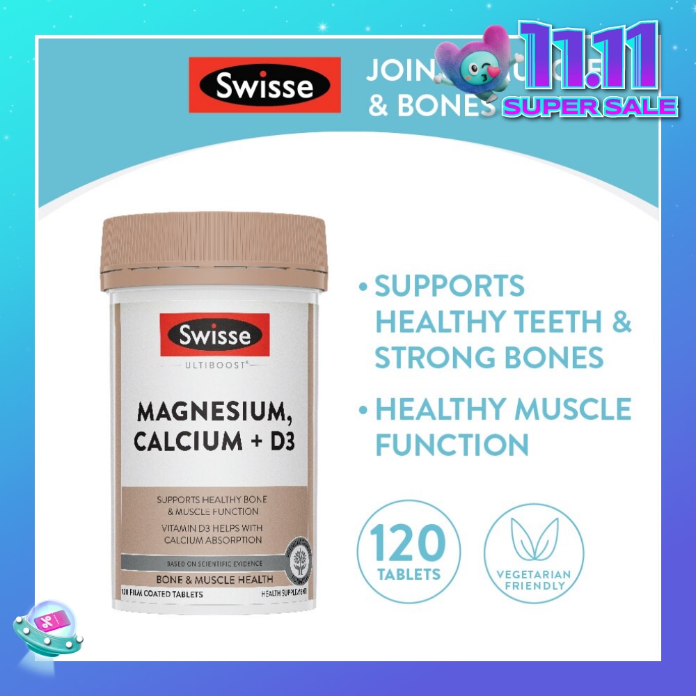 Magnesium Calcium D3 Tablet (Support Healthy Bones & Teeth) 120s