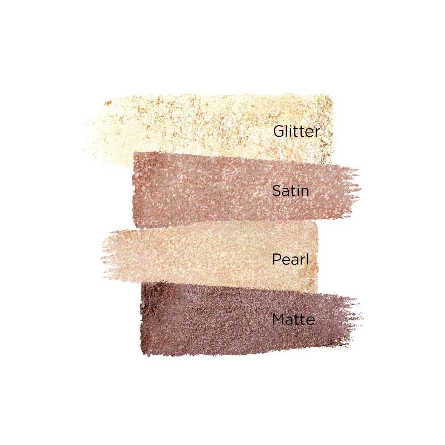 Dazzle Eyeshadow Quad Palette (001 Glazing Brown) 1s