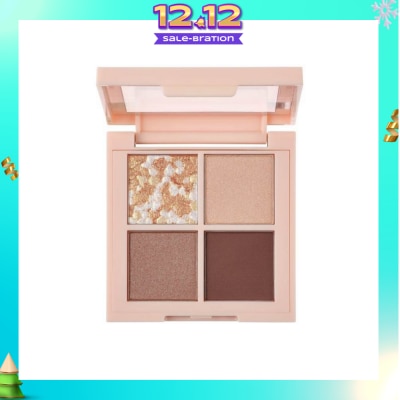 REVLON Dazzle Eyeshadow Quad Palette 001 Glazing Brown 1s (Expiry: May`2026)