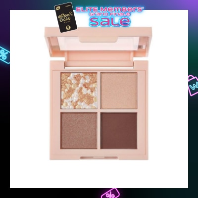 REVLON Dazzle Eyeshadow Quad Palette 001 Glazing Brown 1s (Expiry: May`2026)