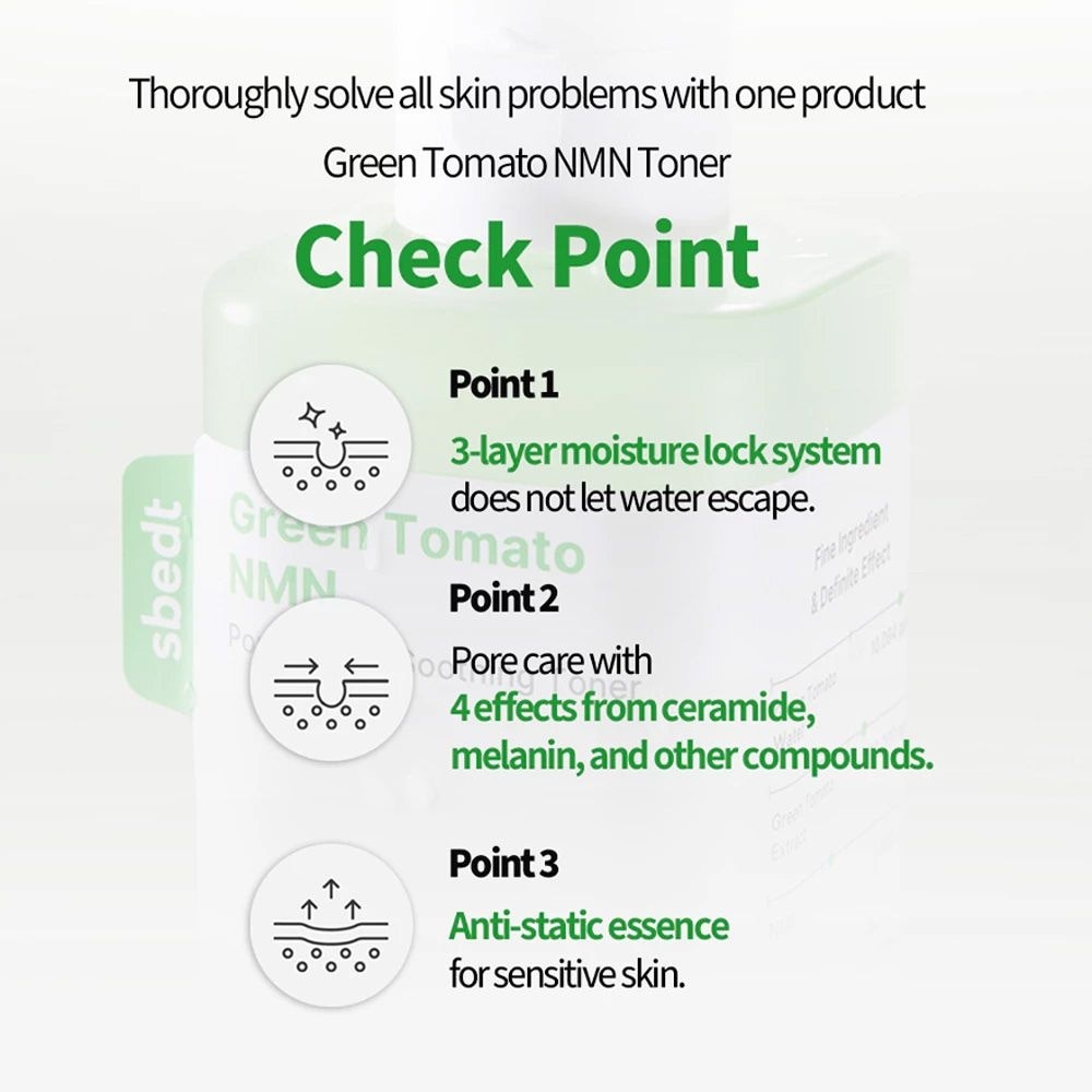 Green Tomato NMN Pore Hydro Sooting Toner 350ml