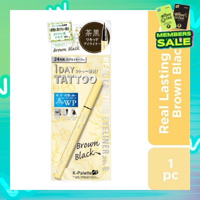 K-PALETTE Waterproof Real Lasting Eyeliner Spring Limited Collection (Brown Black) 1s