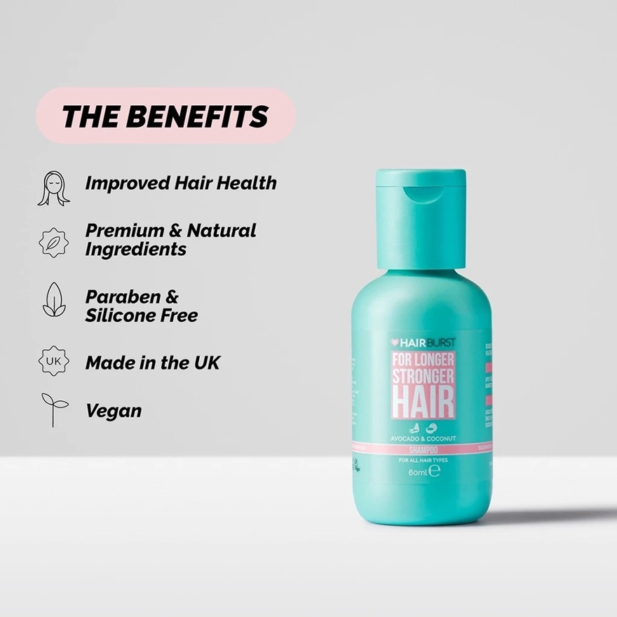 Mini Shampoo (Hair Growth Vitamins, Now In A Handy Mini Travel Size) 60ml