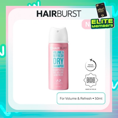 HAIRBURST Dry Shampoo (Leaves Hair Looking Thicker And Revitalised) 50ml