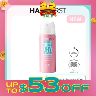 HAIRBURST Dry Shampoo (Leaves Hair Looking Thicker And Revitalised) 50ml